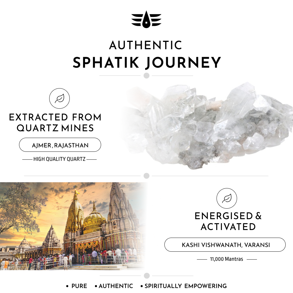 Buy Original Sphatik (Quartz) Mala | 108 Beads