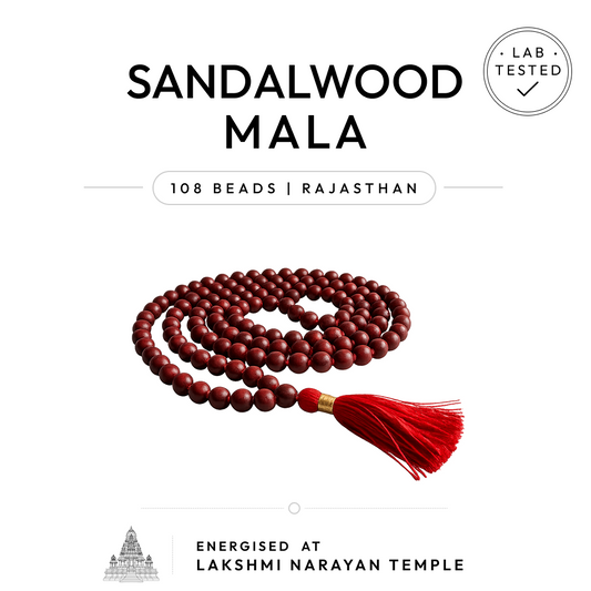 Buy Original Sandalwood (Chandan) Mala | 108 Beads