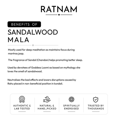 Buy Original Sandalwood (Chandan) Mala | 108 Beads
